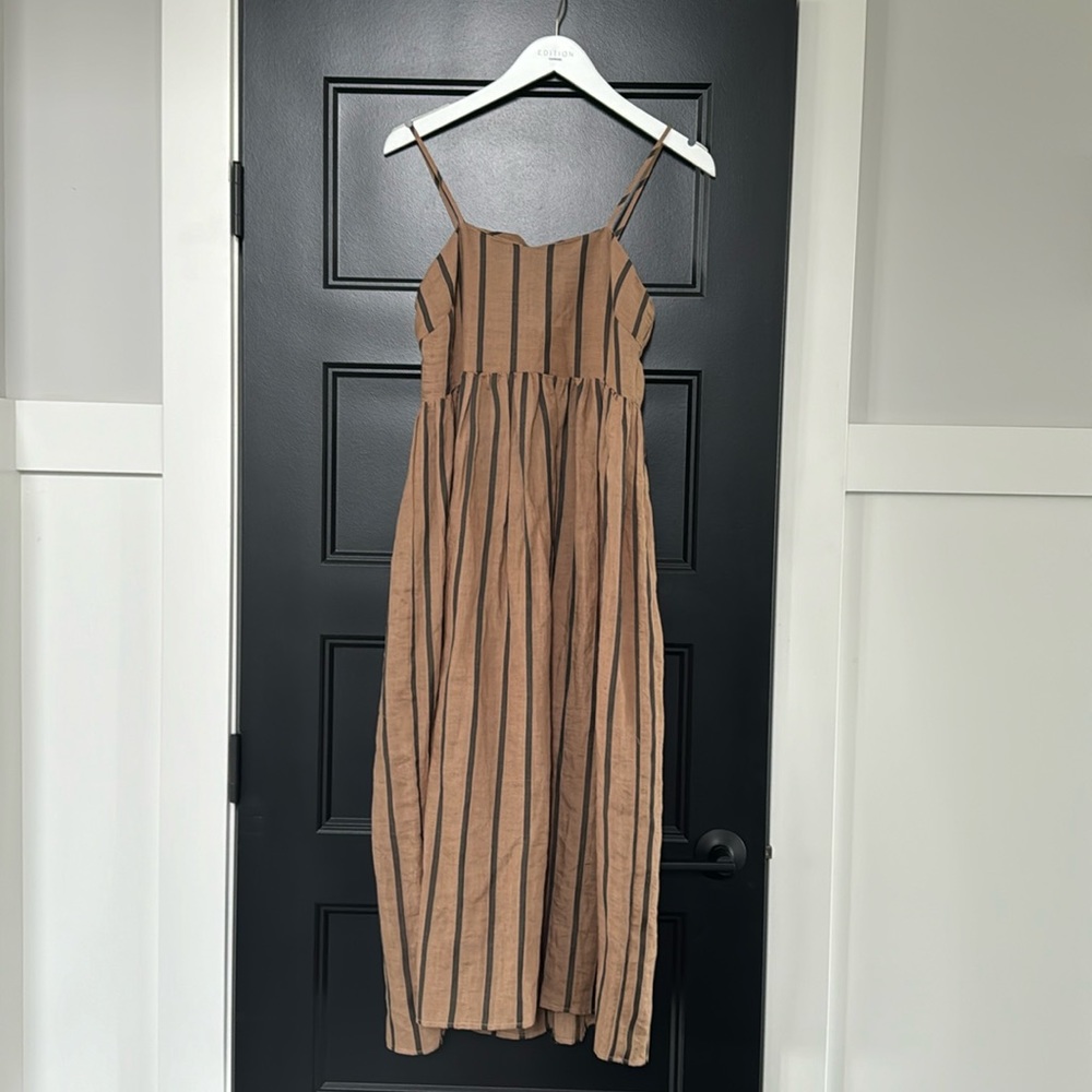 Mango linen blend dress